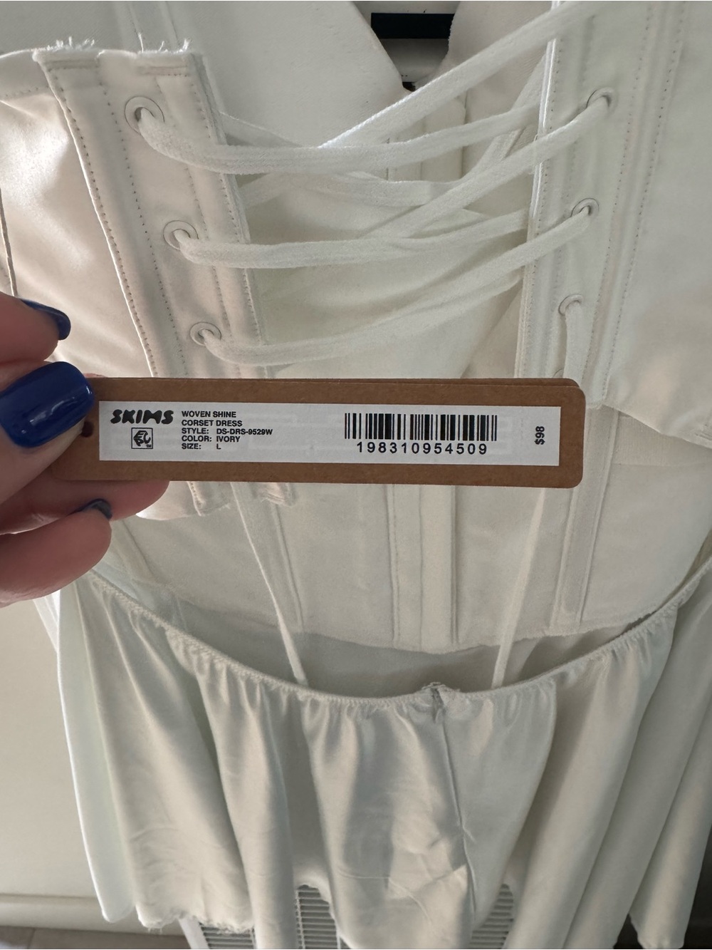 SKIMS - NWT White Corset Skater Dress - Brand - Picture 6 of 8